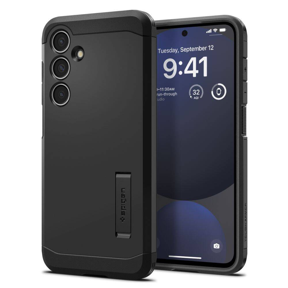 Spigen Tough Armor Sam A14 5G A146 czarny|black ACS05848 maciņš, apvalks mobilajam telefonam