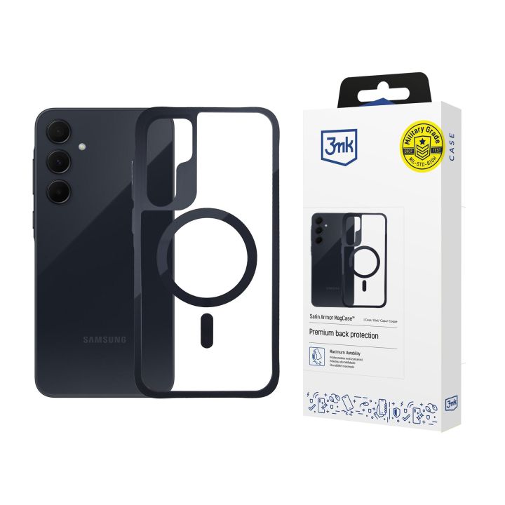 Samsung Galaxy A55 5G - 3mk Satin Armor MagCase maciņš, apvalks mobilajam telefonam