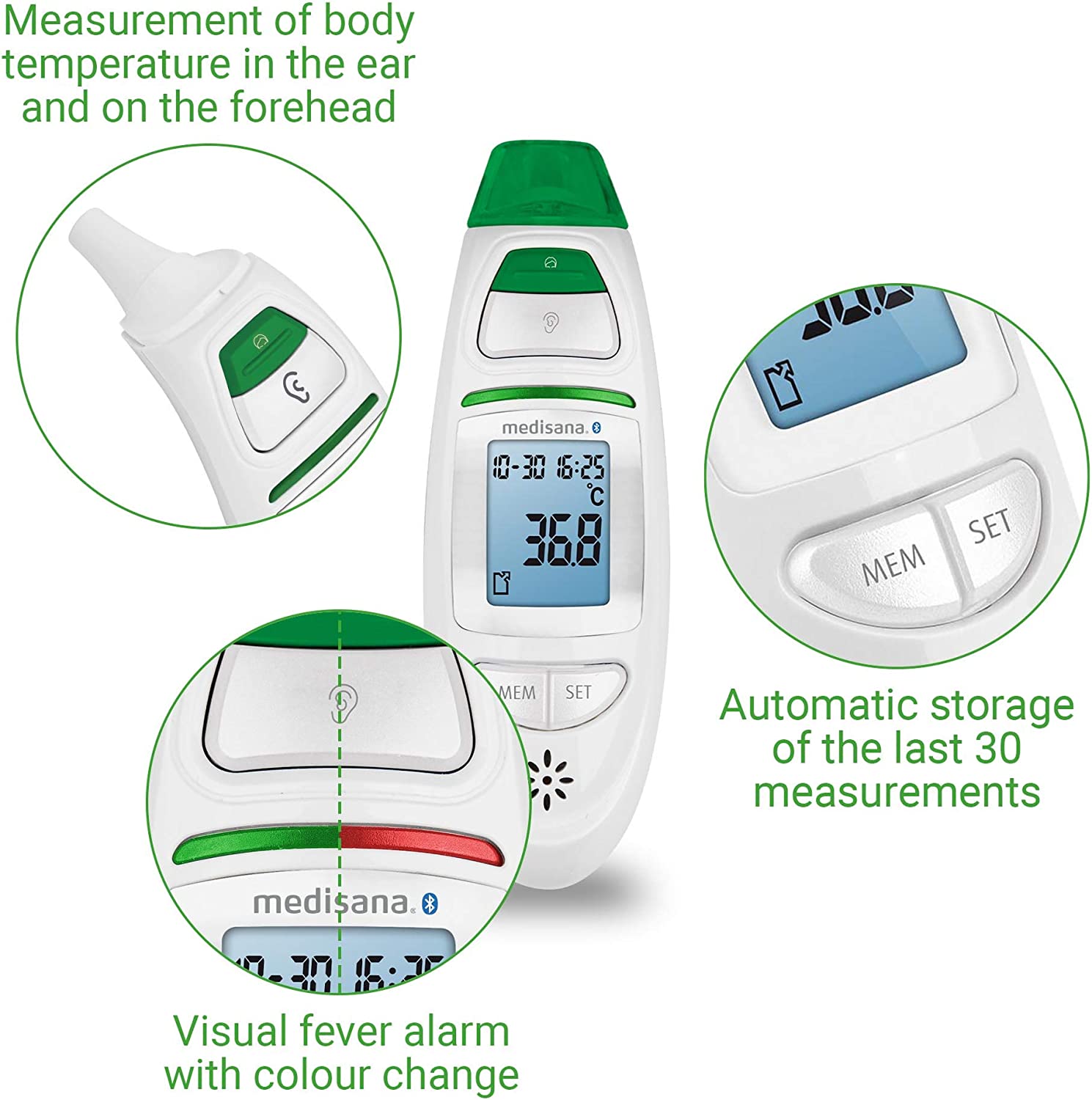 Medisana TM 750 Connect Infrared multifunction thermometer termometrs