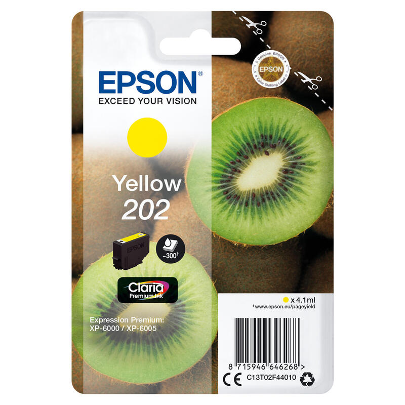 Epson ink cartridge yellow Claria Premium 202        T 02F4 kārtridžs