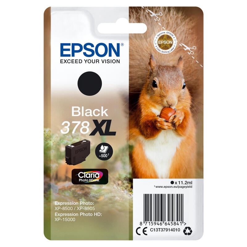 Epson ink cartridge black Claria Photo HD 378 XL    T 3791 kārtridžs