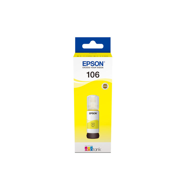 Epson EcoTank yellow T 106 70 ml               T 00R4 kārtridžs