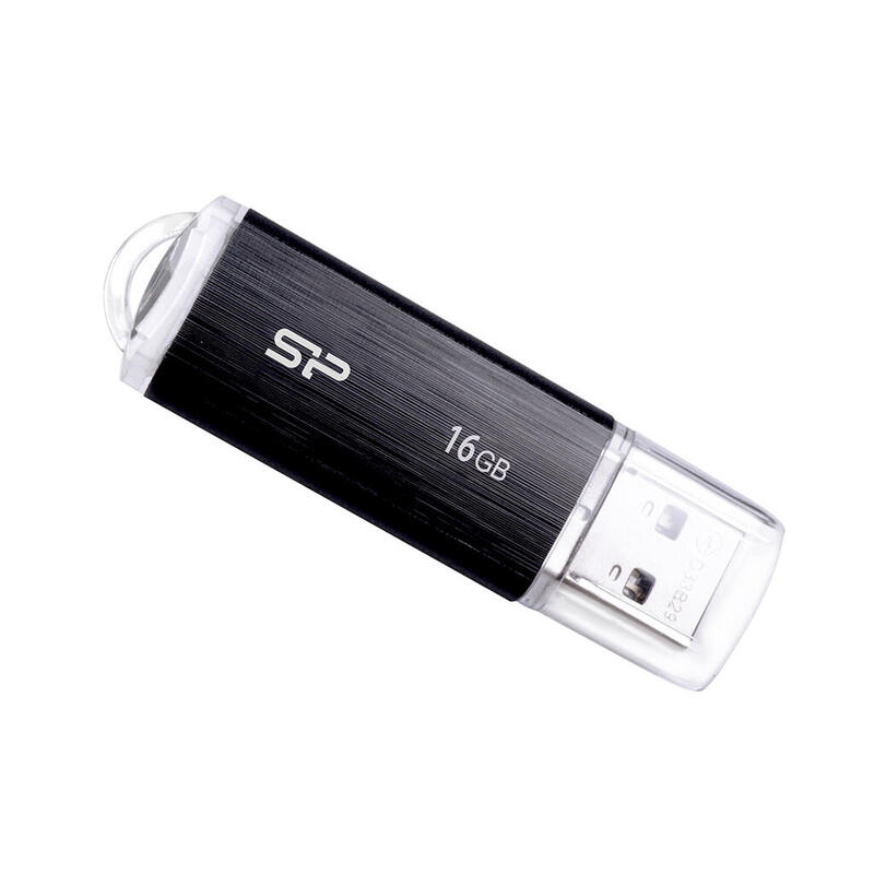 SILICON POWER 16GB, USB 2.0 FLASH DRIVE ULTIMA U02, BLACK USB Flash atmiņa