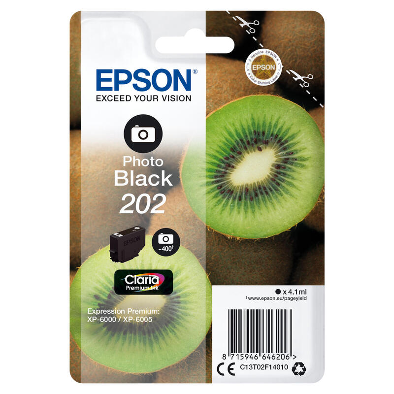 Epson ink cartridge photo black Claria Premium 202        T 02F1 kārtridžs