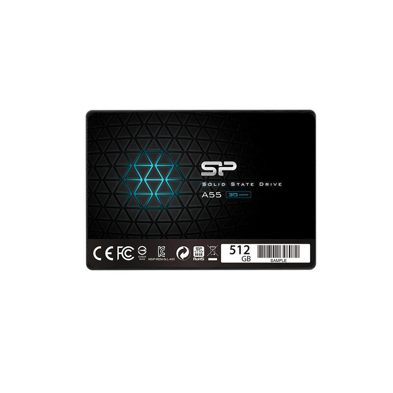 Silicon Power SSD Ace A55 512GB 2.5'', SATA III 6GB/s, 560/530 MB/s, 3D NAND SSD disks