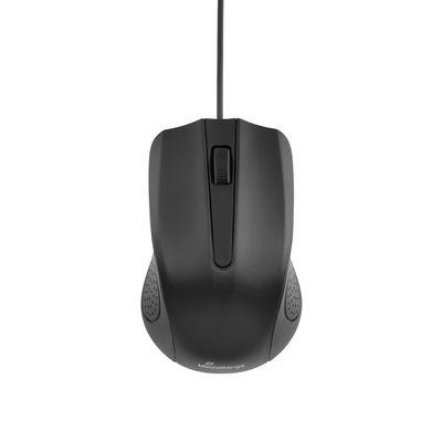 MOUSE USB OPTICAL BLACK/3-BUTTON MROS210 MEDIARANGE Datora pele