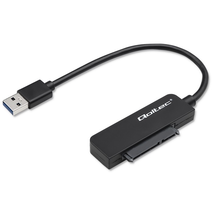 Qoltec SATA adapter SSD HDD 2.5 drive, USB 3.0, 2TB 52268 cietā diska korpuss