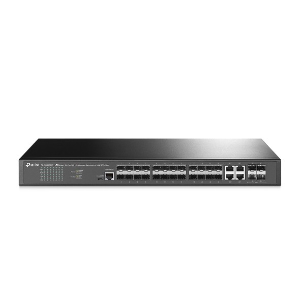 TP-Link JetStream TL-SG3428XF V1 - switch - 28 ports - managed - rack-mountable datortīklu aksesuārs