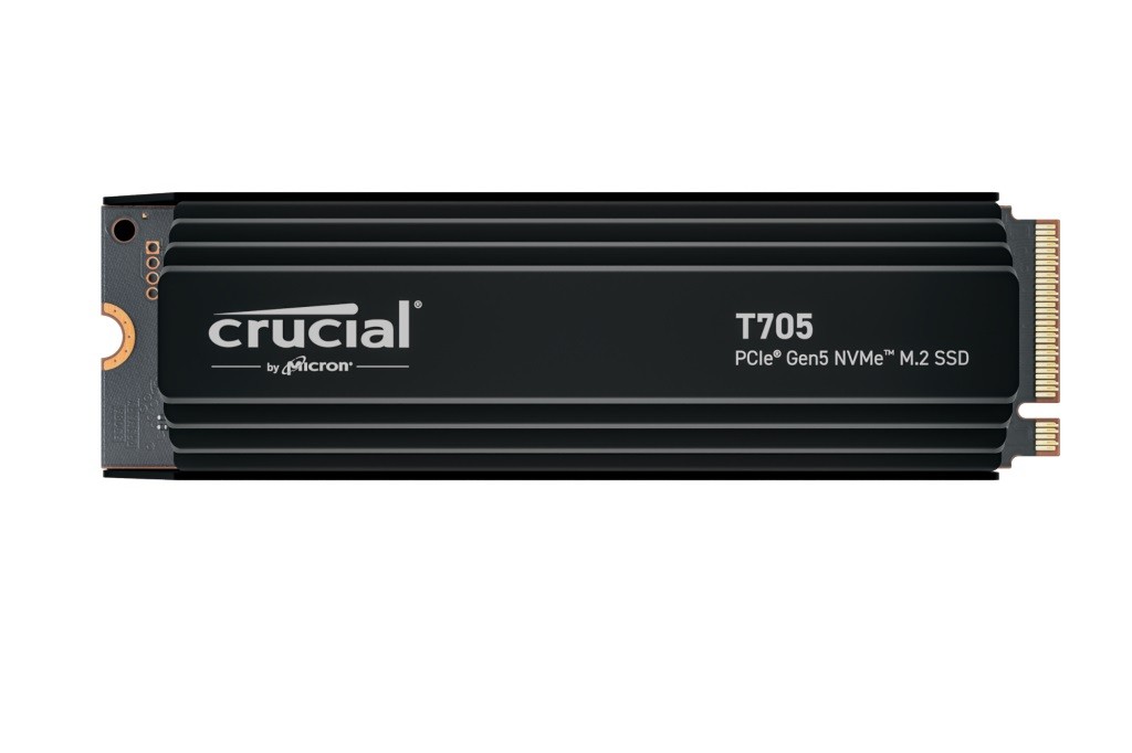 Crucial T705 with heatsink   4TB PCIe Gen5 NVMe M.2 SSD SSD disks