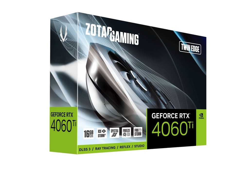 ZOTAC GAMING GeForce RTX 4060Ti Twin Edge - graphics card - GeForce RTX 4060 Ti - 16 GB video karte