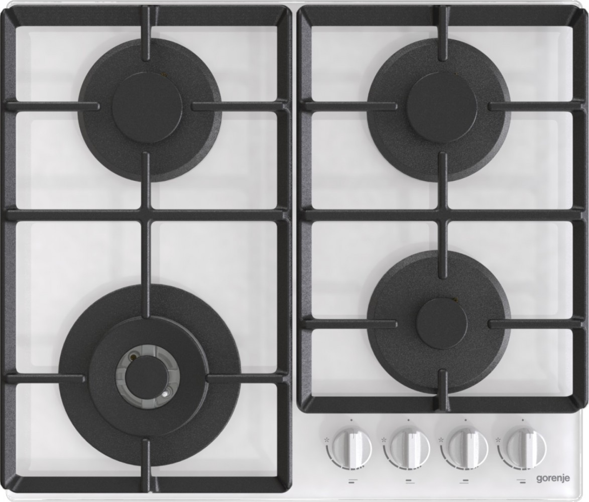 Gas hob on glass GTW641EW 737673 (3838782467271) plīts virsma