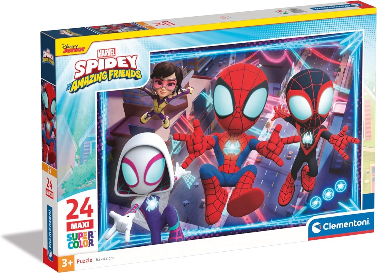 Puzzles 24 elements Maxi Super Color Spidey and His Amazing Friends puzle, puzzle