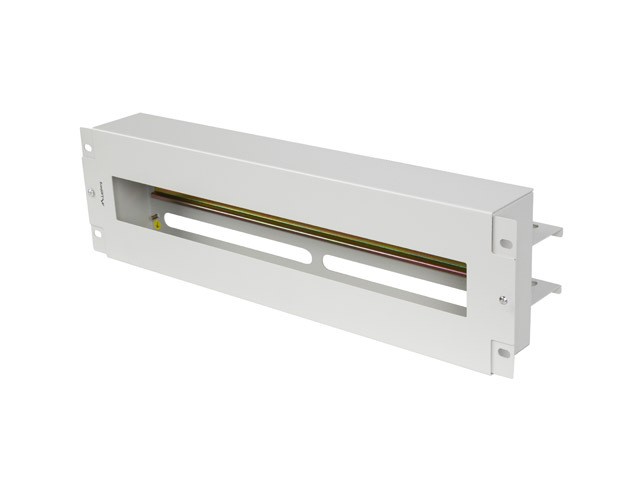 Voltage distribution panel 3U 19 inches with DIN ts-35 rail, grey Serveru aksesuāri