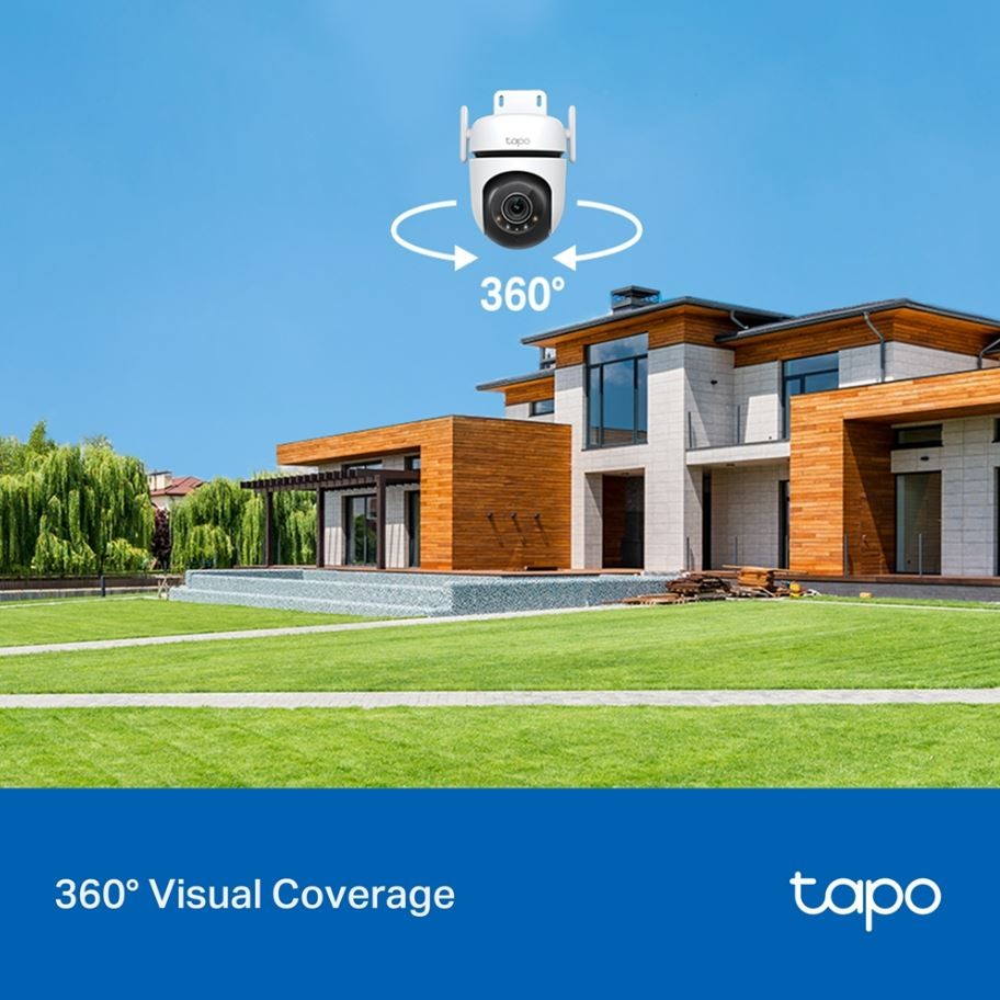 TP-LINK Tapo C520WS Outdoor Pan/Tilt Security Wi-Fi Camera novērošanas kamera