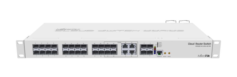 MikroTik Cloud Router Switch CRS328-4C-20S-4S+RM SFP ports quantity 20, Rack mountable, 4, Managed L3, 4 Rūteris