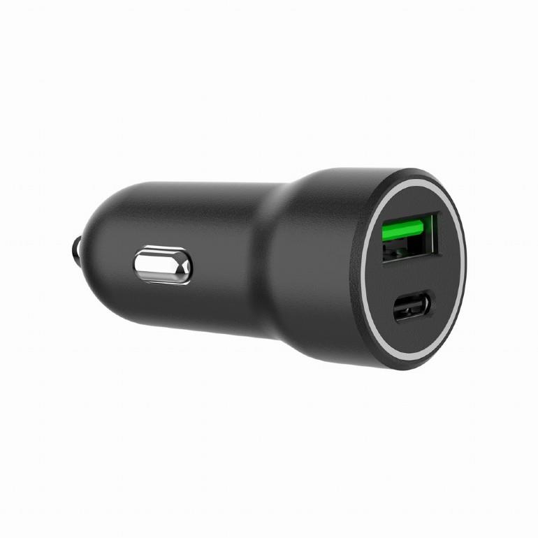 MOBILE CHARGER CAR USB 2PORT/TA-UC-A2PDQC20-CAR-01 GEMBIRD iekārtas lādētājs