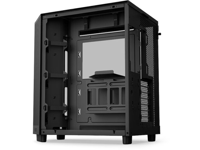 Caja pc nzxt h6 flow rgb cc-h61fb-r1 (negro, vidrio templado) Datora korpuss