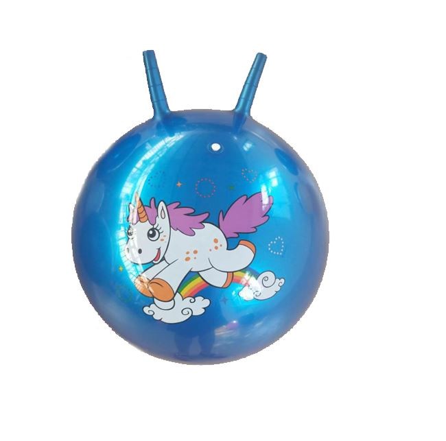 Jumping ball with unicorn horns 001293 (5900851017446) Sporta aksesuāri