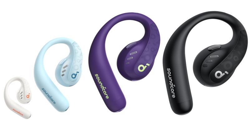 On-Ear Headphones SoundCore AeroFit Pro purple austiņas