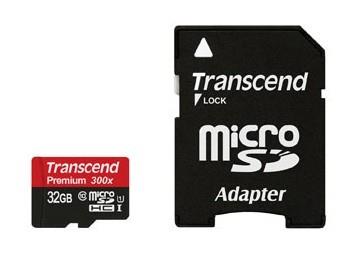 TRANSCEND 32GB MicroSDHC Cl10 UHS-I Adap atmiņas karte