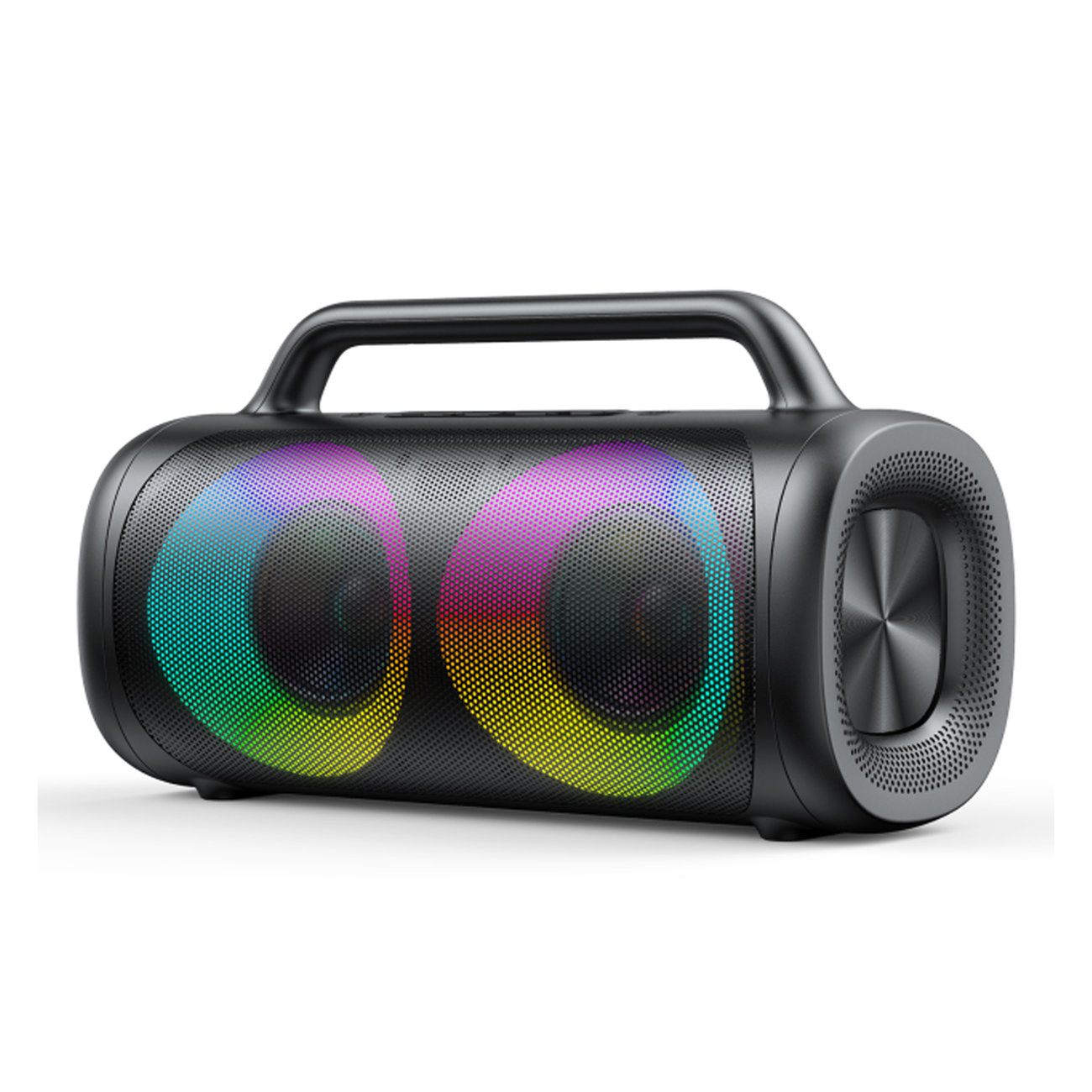 Joyroom 5.1 wireless bluetooth speaker with LED color lighting black (JR-MW02) austiņas