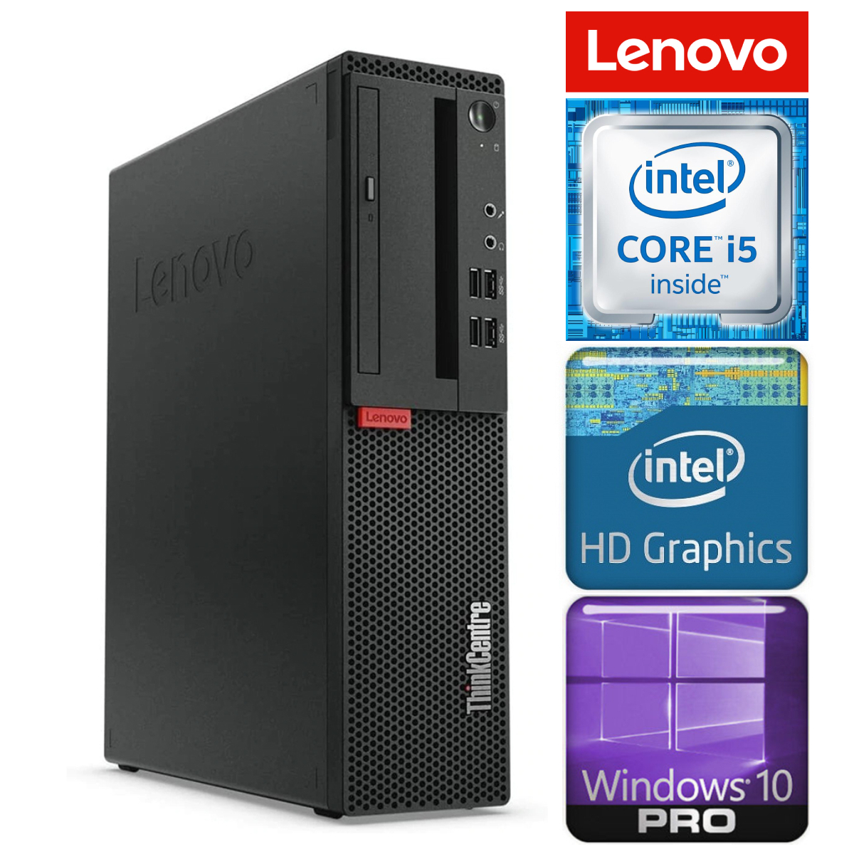 LENOVO M910S SFF i5-6500 8GB 512SSD M.2 NVME+2TB DVD WIN10Pro RW37440 (EAN411537440)