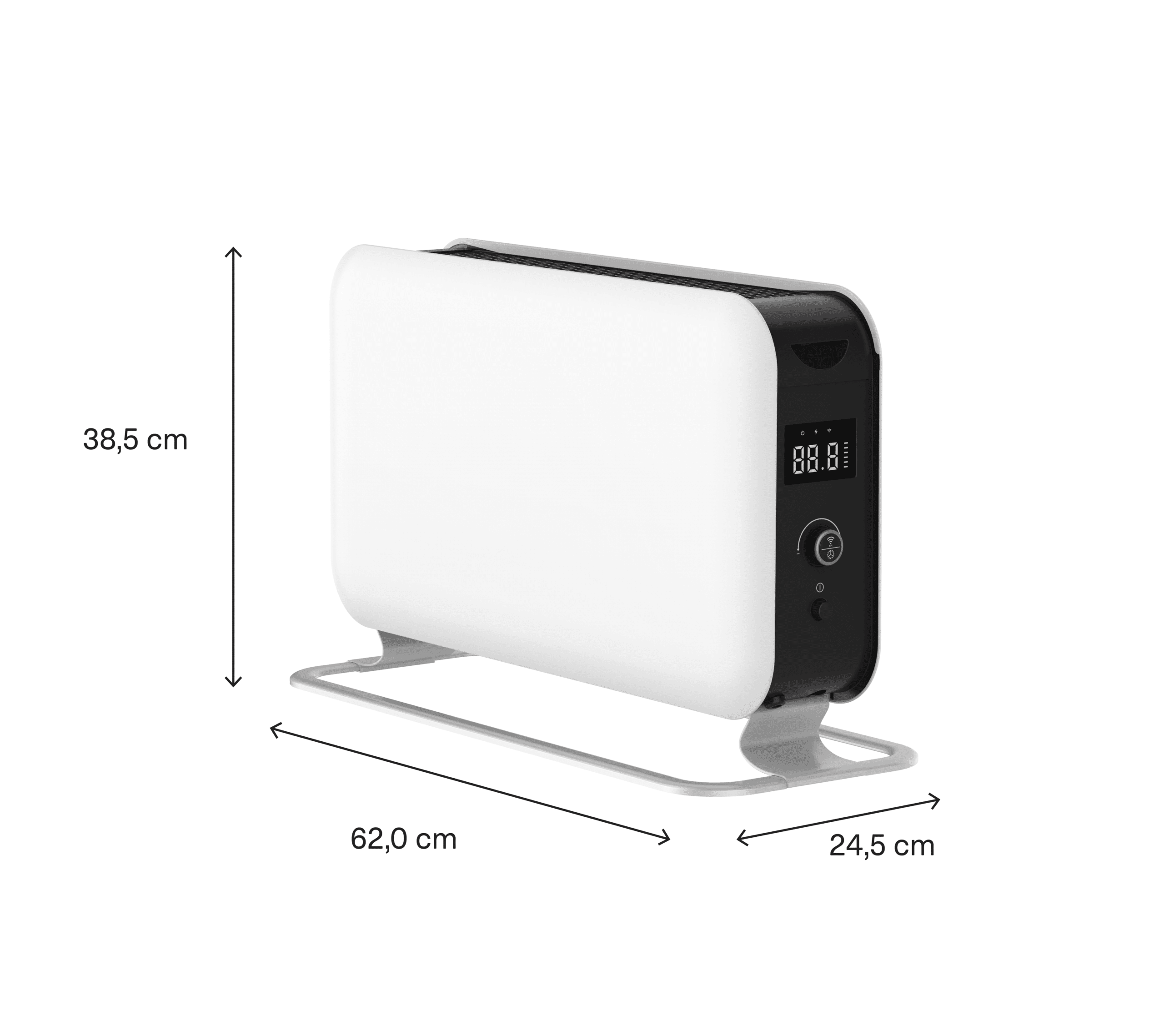 Mill Portable Heater CO1500MAXWIFI3 Convection Heater 1500 W Suitable for rooms up to 14-18 m White IPX4