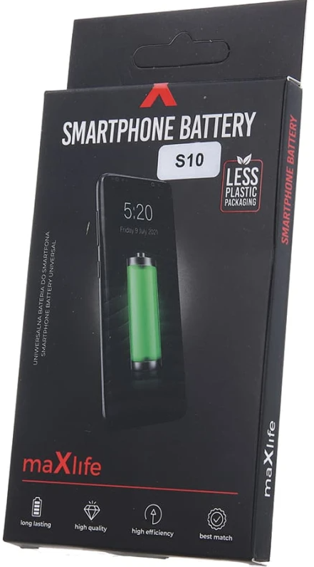 Maxlife for Samsung Galaxy S10 EB-BG973ABU 3400mAh akumulators, baterija mobilajam telefonam