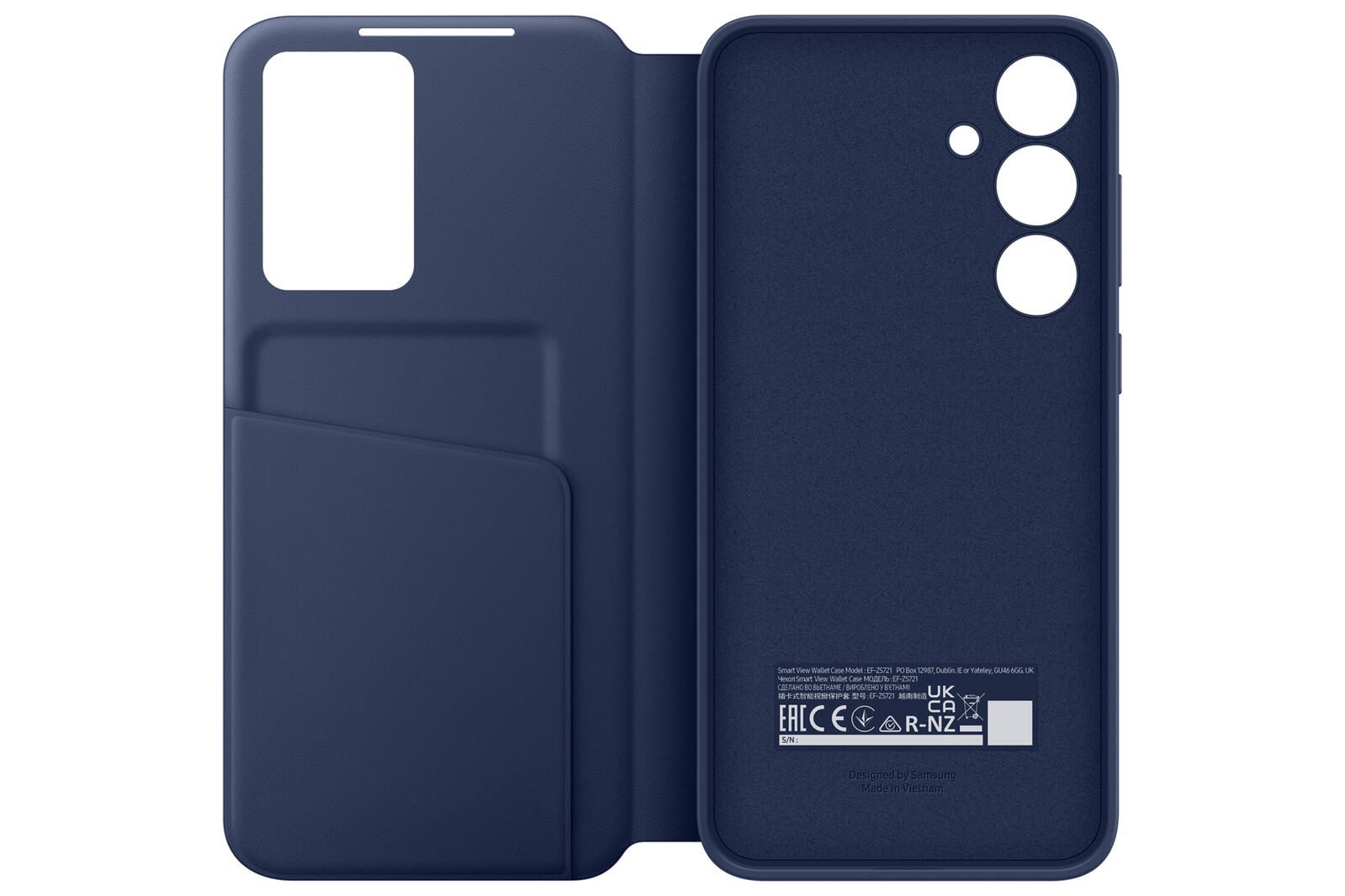 Samsung Smart View Wallet Case fur das Galaxy S24 FE (Blue) EF-ZS721CLEGWW (8806095768441) aksesuārs mobilajiem telefoniem