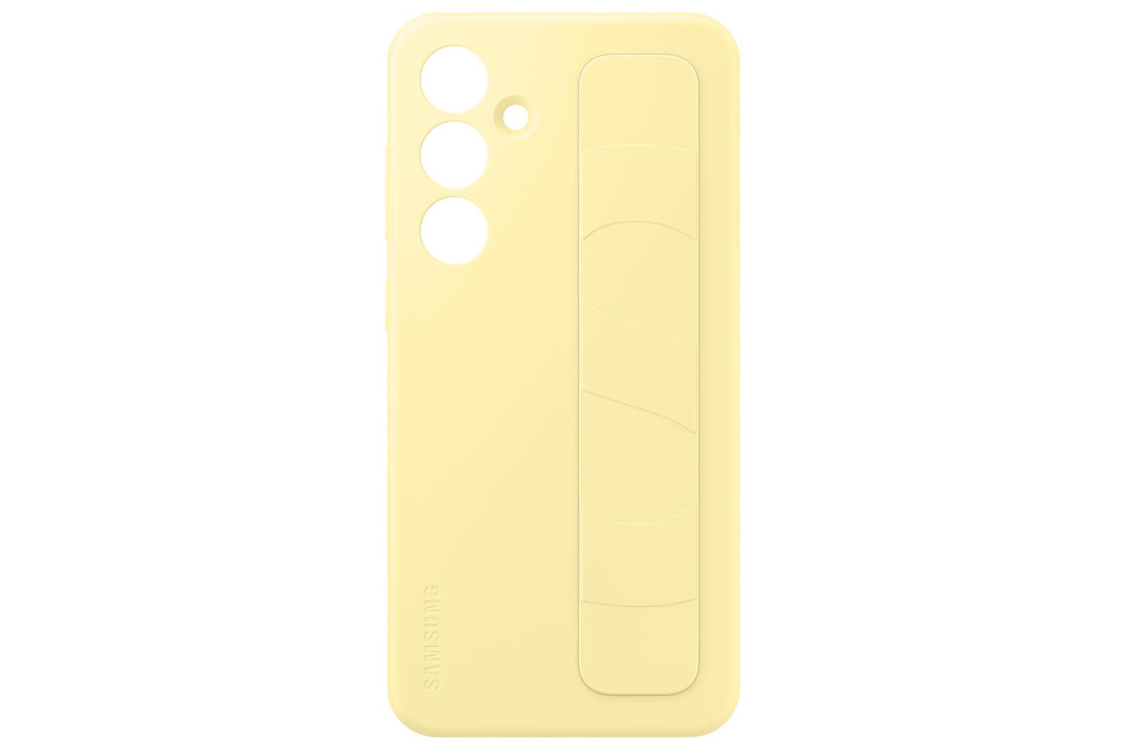 Samsung Standing Grip Case fur das Galaxy S24 FE (Yellow ) EF-GS721CYEGWW (8806095765617) aksesuārs mobilajiem telefoniem