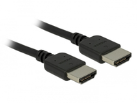 DeLOCK Premium - Premium Highspeed mit Ethernet HDMI mit Ethernetkabel - HDMI (M) bis HDMI (M) - 1,5m - dreifach abgeschirmtes Twisted-Pair-