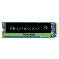 Seagate® BarraCuda™ PCIe, 500GB SSD, M.2 2280 PCIe 4.0 NVMe, Read/Write: 3,600 / 2,400 MB/s, EAN: 8719706434584 SSD disks