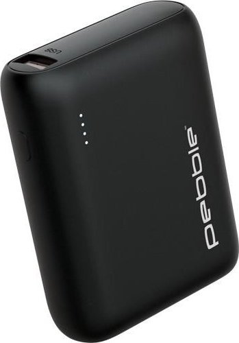 Powerbank Pebble PZ10 10000mAh Czarny Pebble PZ-10 10K mah PowerBank (5060594760549) Powerbank, mobilā uzlādes iekārta