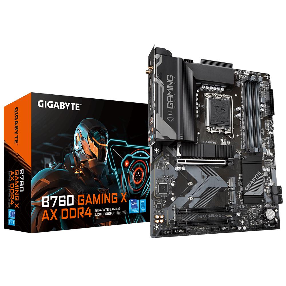 Gigabyte B760 GAMING X AX DDR4 Intel B760 Express LGA 1700 ATX pamatplate, mātesplate