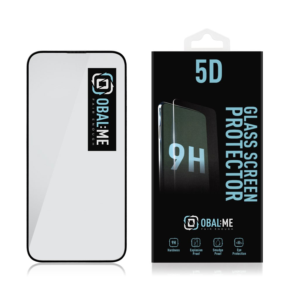 OBAL:ME 5D Glass Screen Protector for Apple iPhone 15 Plus Black 57983118464 (8596311236044) aizsardzība ekrānam mobilajiem telefoniem