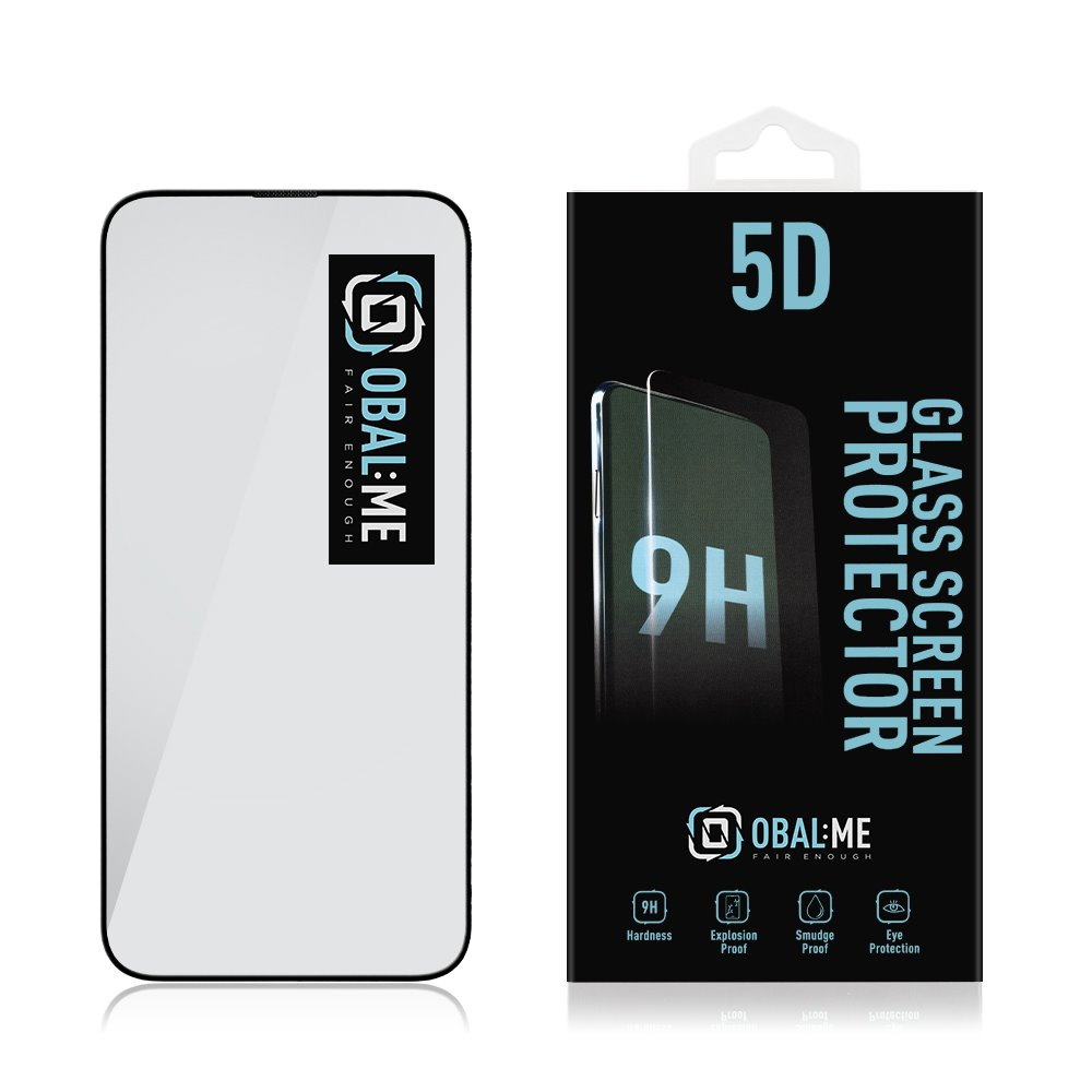 OBAL:ME 5D Glass Screen Protector for Apple iPhone 15 Pro Black 57983118465 (8596311236051) aizsardzība ekrānam mobilajiem telefoniem