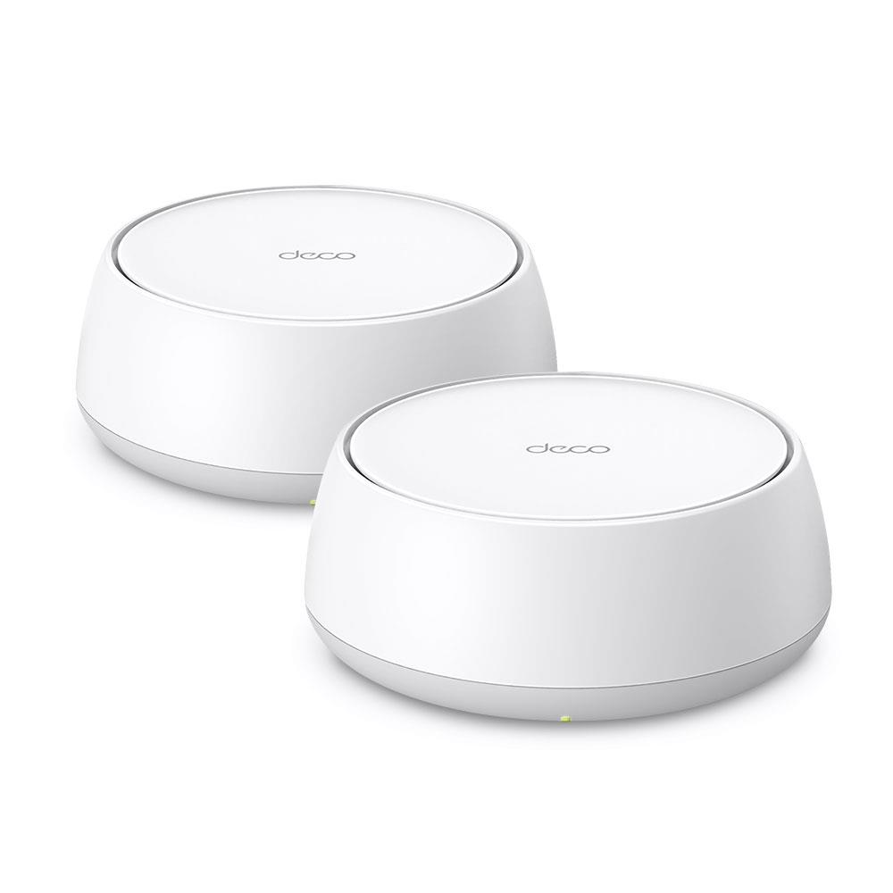 Wireless Router|TP-LINK|Wireless Router|2-pack|5000 Mbps|Mesh|Wi-Fi 7|2x2.5GbE|LAN \ WAN ports 2|Number of antennas 4|DECOBE25(2-PACK) Rūteris