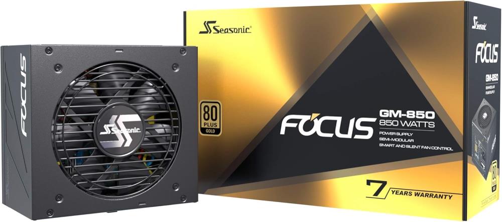 Seasonic G12 GM 80 PLUS Gold Netzteil, halbmodular - 850 Watt, schwarz Barošanas bloks, PSU