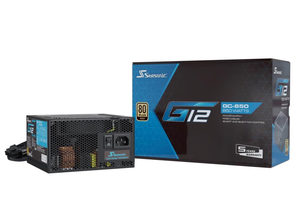 Seasonic G12 GC 80 PLUS Gold Netzteil - 850 Watt, schwarz Barošanas bloks, PSU