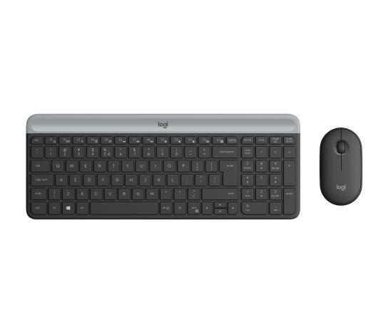 Logitech MK470 Wireless Keyboard and Mouse Combo, Graphite, US klaviatūra