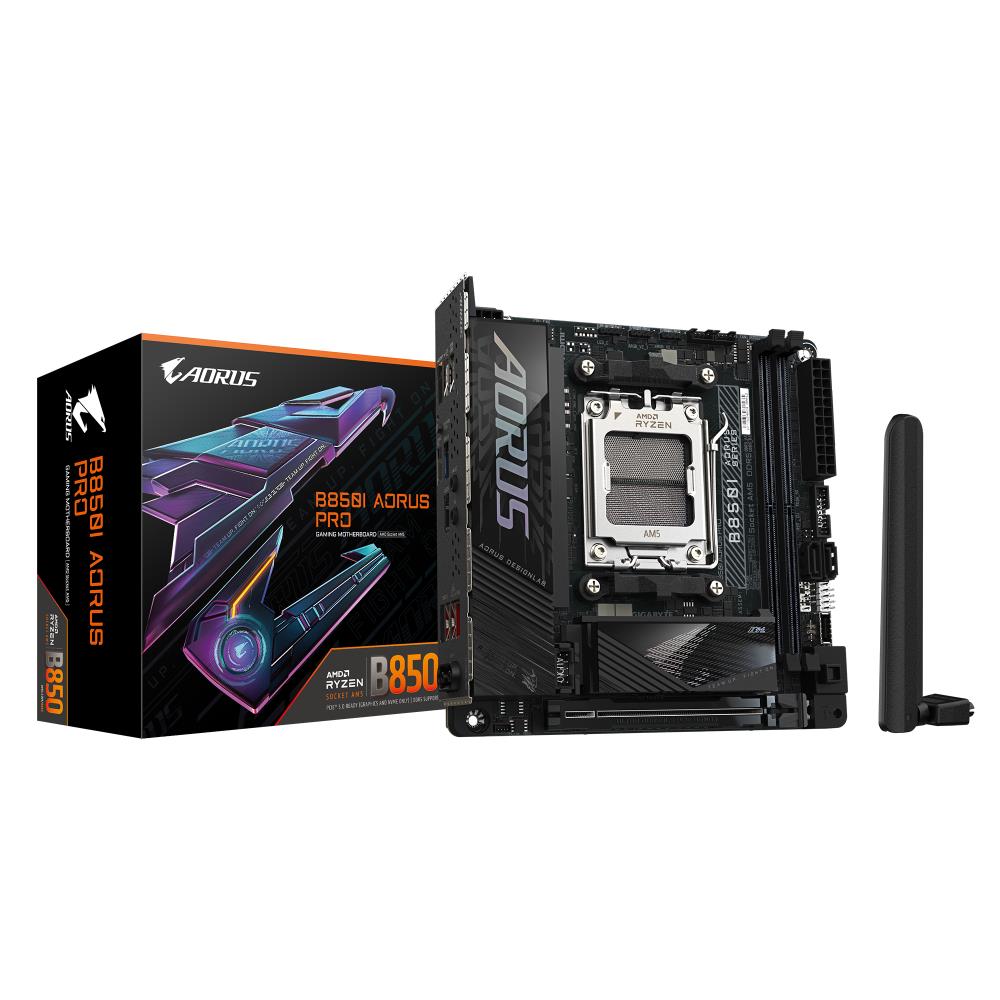 Gigabyte B850I AORUS Pro (B850,AM5,mITX,DDR5) pamatplate, mātesplate