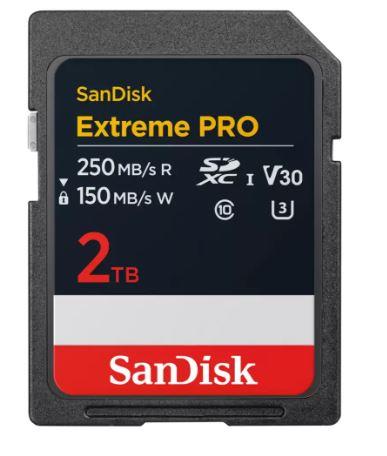 SanDisk Extreme Pro SDXC     2TB UHS-I C10 U3 V30 atmiņas karte