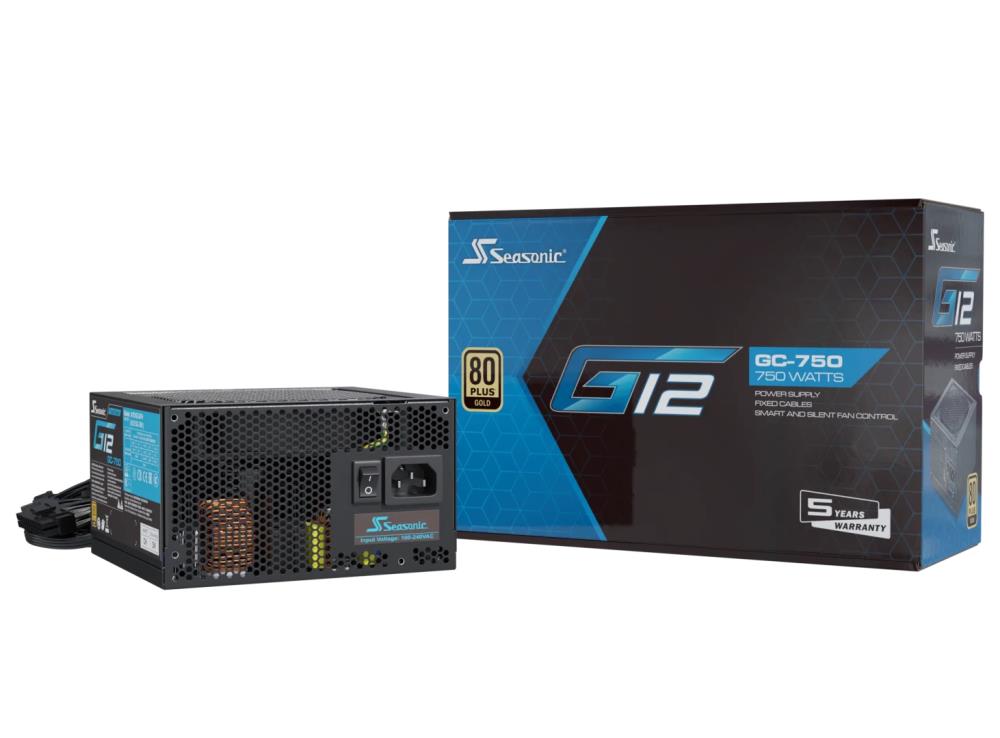 Seasonic G12 GC 80 PLUS Gold Netzteil - 750 Watt, schwarz Barošanas bloks, PSU