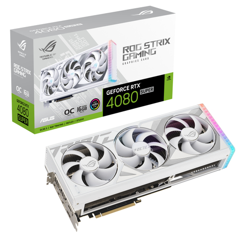 ASUS ROG-STRIX GeForce RTX4080 Super OC 16GB GAMING White Edition video karte