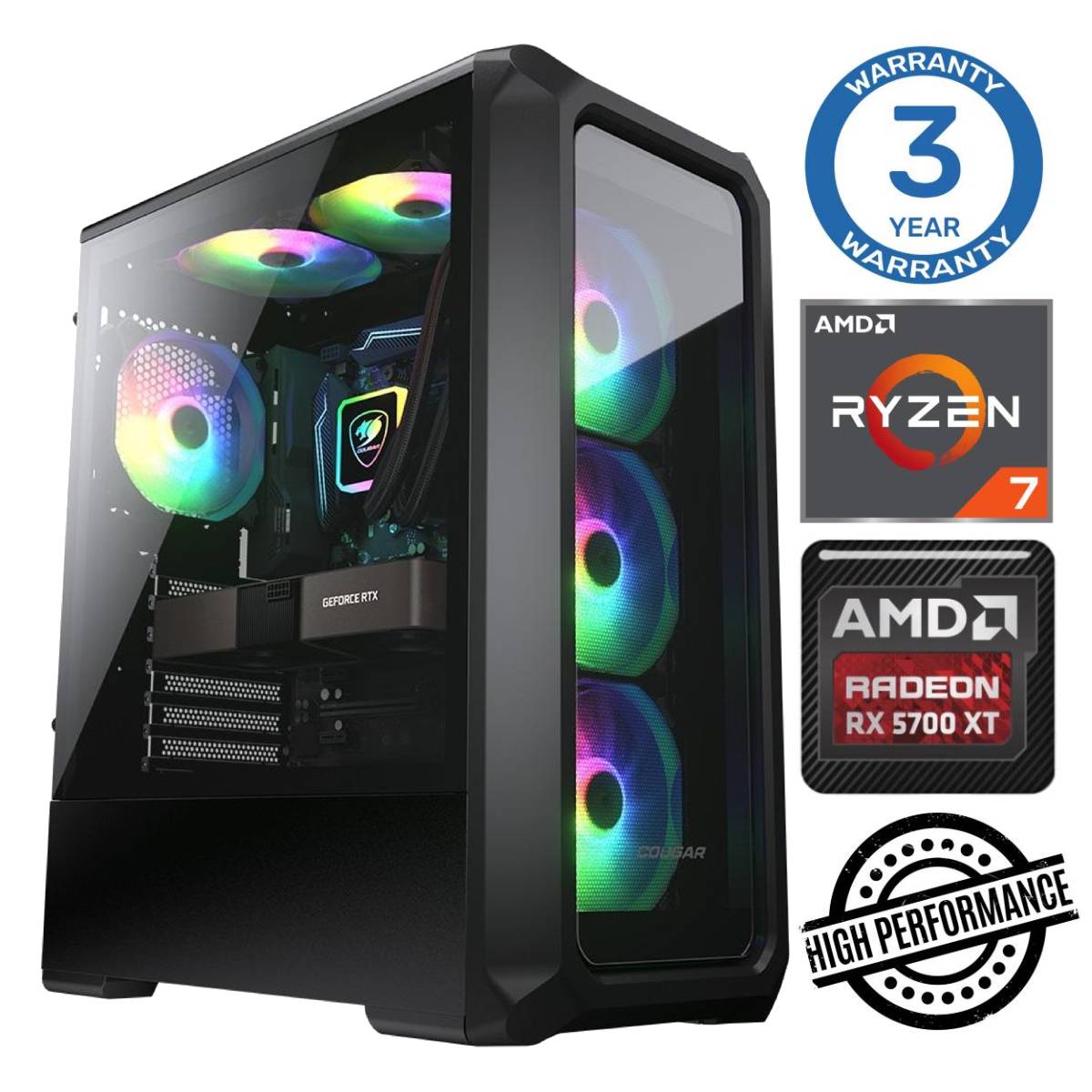 INTOP Ryzen 7 5700X 64GB 1TB SSD M.2 NVME+2TB RX5700 XT 8GB no-OS RW39823NS (7777411539823) dators