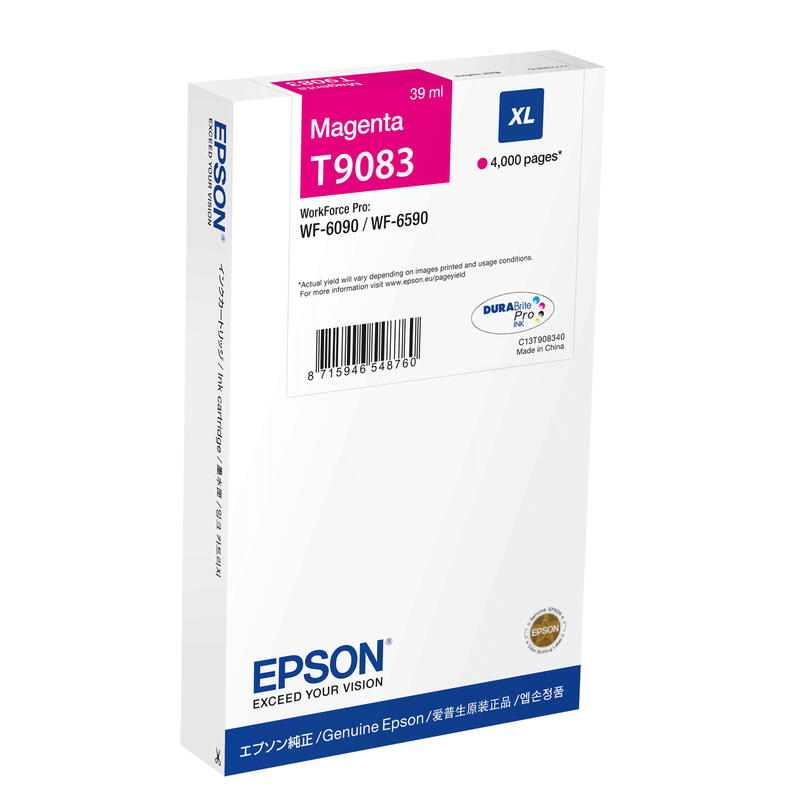 Ink Epson Cartridge XL Magenta | 39 ml | WF-6xxx Series kārtridžs