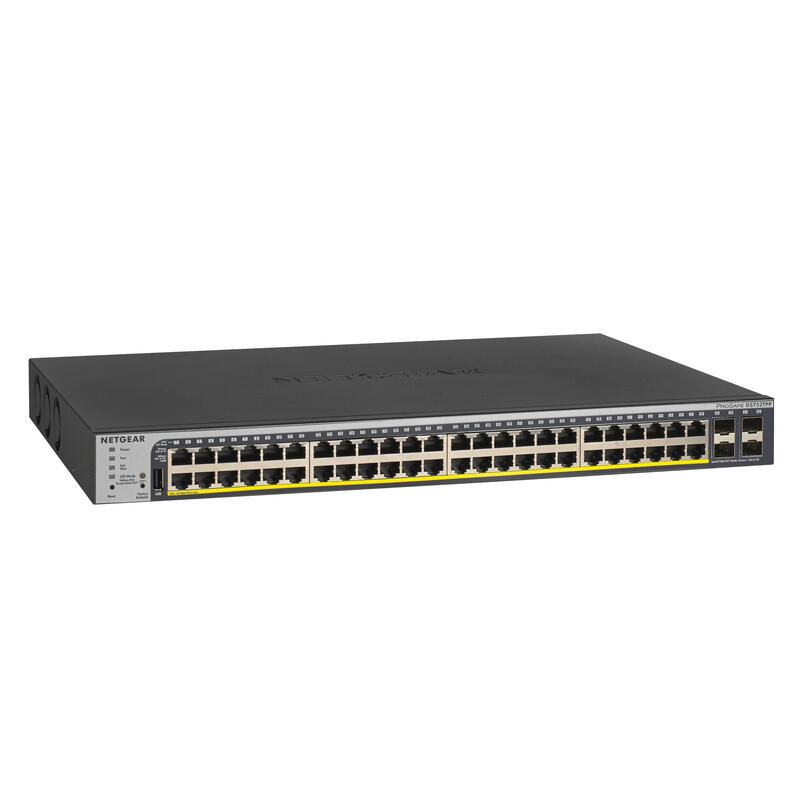 Netgear 48-Port Gigabit PoE+ Smart Pro Switch with 4 SFP Ports 760W (GS752TPP) komutators