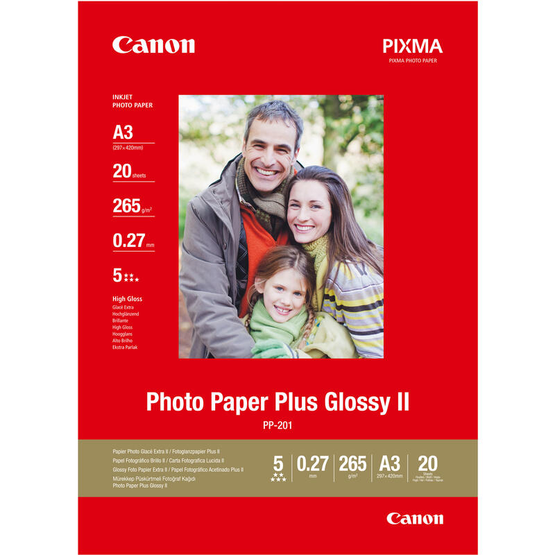 CANON PP-201 Photopaper A3 20Sheets foto papīrs