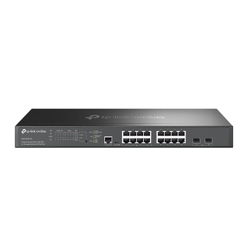 Omada SG3218XP-M2 V1.6 - Switch - L2+ - managed - 8 x 2.5GBase-T + 8 x 100/10... Rūteris