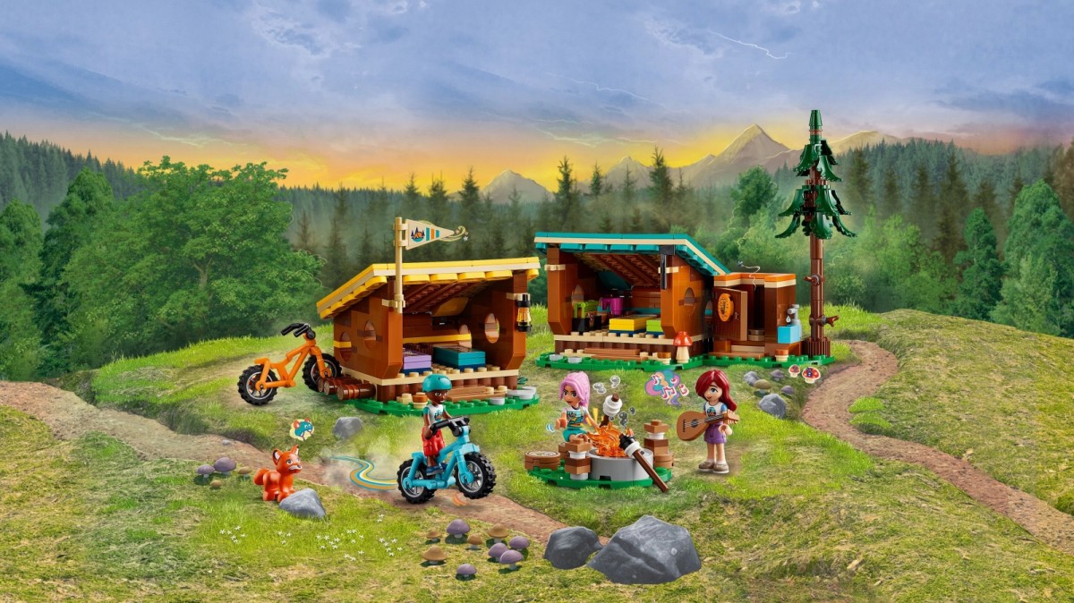 Bricks Friends 42624 Adventure Camp Cozy Cabins 42624 (5702017589428) konstruktors